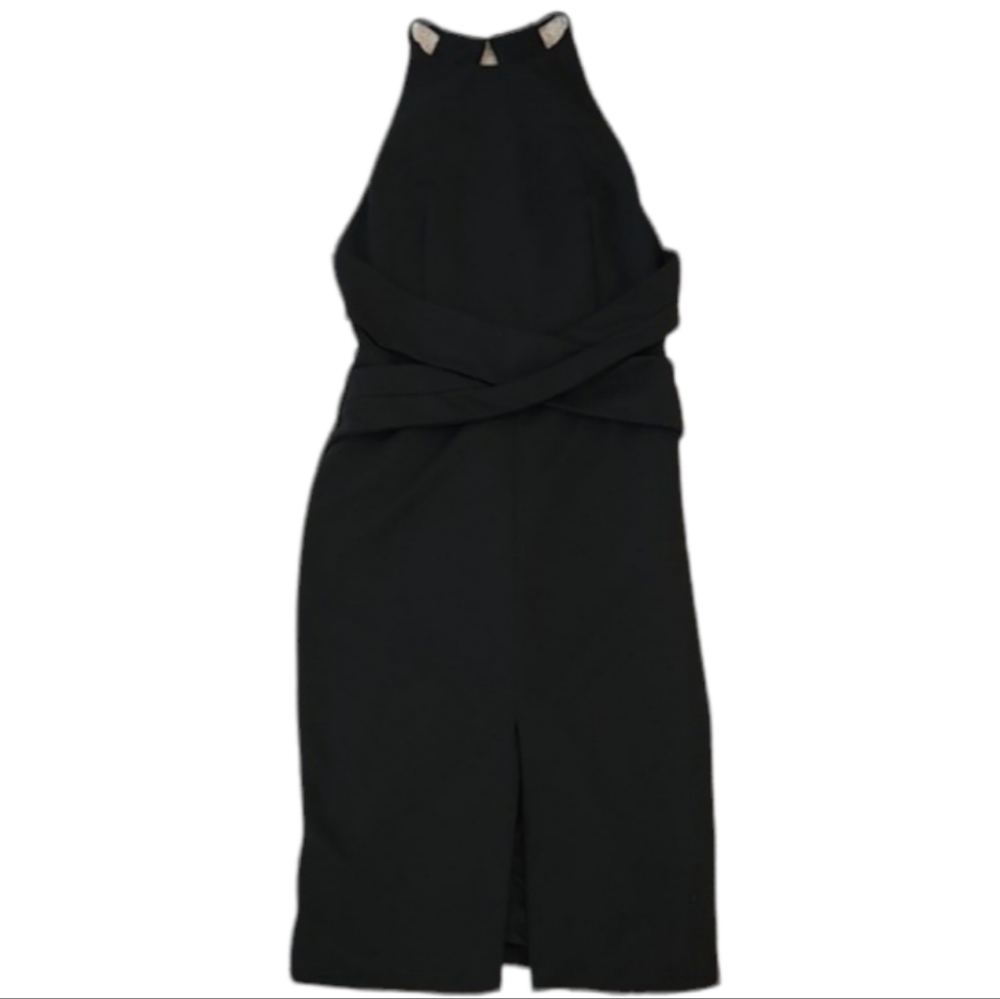 Lulus black bodycon halter dress 2